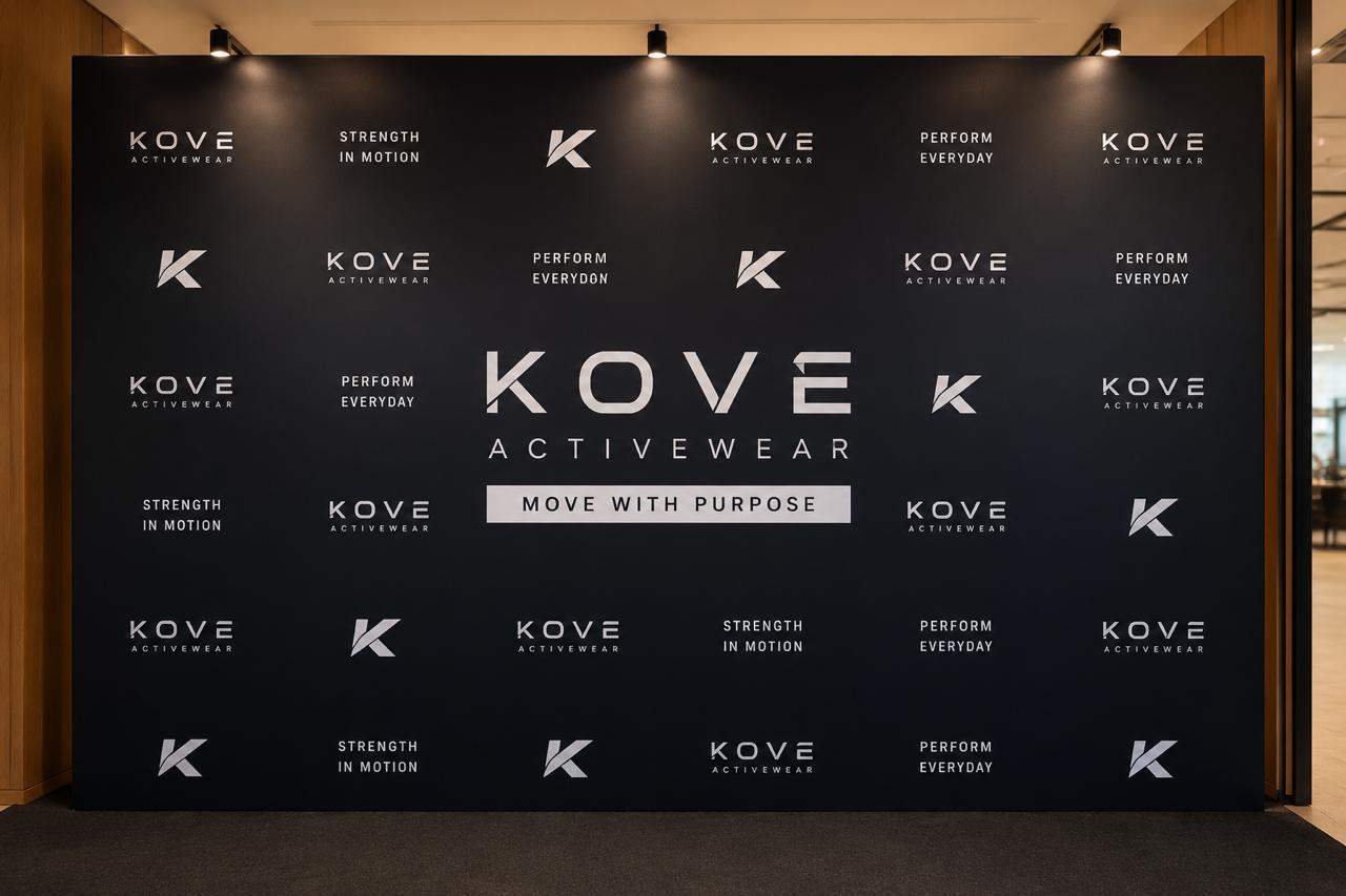 Custom printed event backdrops for stages and photo booths